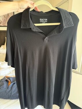 Kenneth Cole Reaction Men's Black Polo Shirt